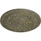 Ekena Millwork Rose Ceiling Medallion (Fits Canopies up to 13 1/2"), 33 7/8"OD x 2 3/8"P, Witch Hazel Crackle CM33ROWHC - alternate 2